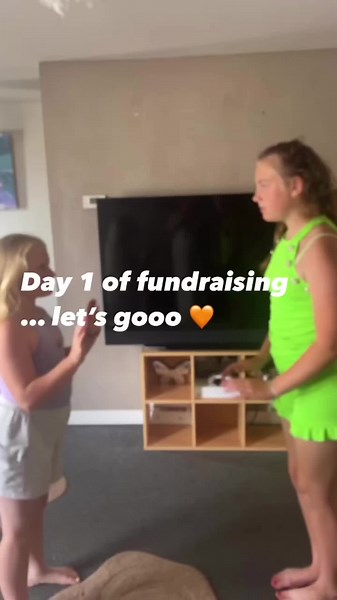 So proud of you girls 🥹 fundraising day 1 and in one morning theyve raised £83.25p muscular dystrophy isnt stoppiny us! Lets go 🧡🤜🙌
