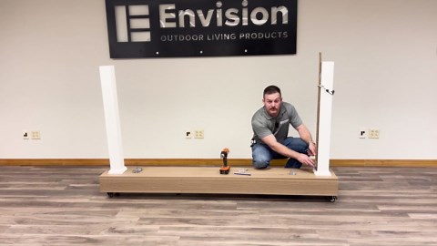 Envision White Level Vinyl Railing Kit with Square Vinyl Balusters - Durable Deck Railing, Porch Railing, Weather Ready Outdoor Railing Kit, 42" x 6'