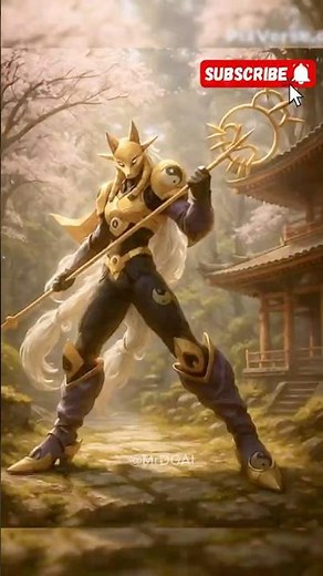 Renamon’s EPIC Digimon Evolution💛🦊 #digimon #digivolution #shorts