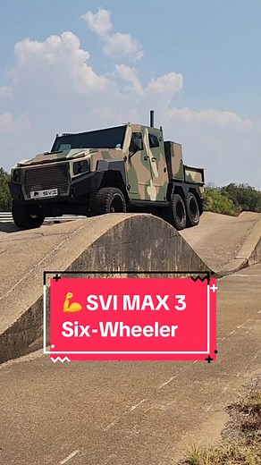 The mighty SVI MAX 3 Six-Wheeler making light work of an obstacle at the #Gerotek testing facility! It’s based on the trusty Toyota Land Cruiser 79 chassis but fitted with a B6-armoured body ... and a third axle. 💪 #svi #sviengineering #toyota #toyotalandcruiser #toyotalandcruiser70series #cartok #landcruiser #landcruiserv8 #landcruiser70 #landcruiser79 #landcruiser79series #apc #armored #armoredpersonnelcarrier #armoured #sixwheels #sixwheeler #sixwheel #6wheeler #6wheels #6wheelertruck #6whee