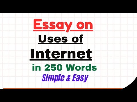 Essay on Uses of Internet in 250 Words | Use/Importance of Internet Essay Paragraph Writing English