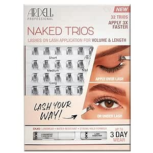 Ardell Naked Lashes Trios Kit, 32 Trios, 1 pack