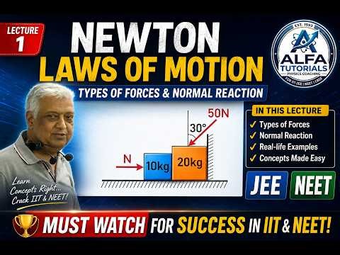 Physics Class 11 | L-1|Types of Forces + Normal Reaction Complete Concept | JEE/NEET