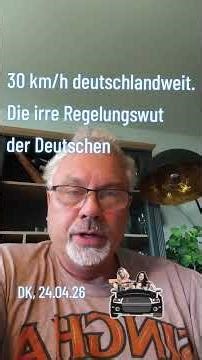 The Germans' obsession with rules. 30 km/h in all cities. #roadsafety #accidents