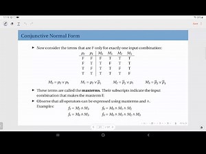 01.12 Conjunctive Normal Form (CNF)