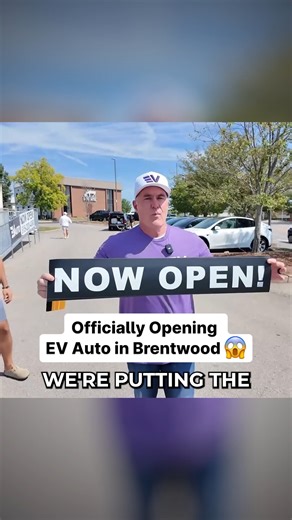 This is a huge milestone! EV Auto Brentwood is officially open for business and ready to sell some cars. #brentwood #tennessee #newlocation #nowopen #vinylstore | EV Auto