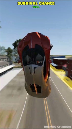 SURVIVAL CHANCE OF SUPER CAR WITH DUMMIES | BeamNG.drive #automobile #beamngexperiments #beamngdrive