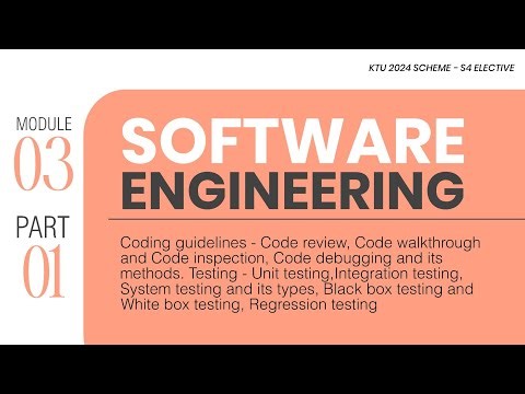 Part 01 - M3 | Coding guidelines & Testing | Software Engineering (PECST411) | S4 KTU 2024 Scheme