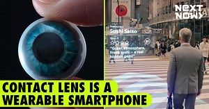 A smartphone right on your eye? It's no longer a sci-fi imagination