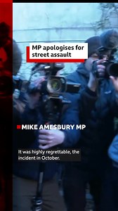 Cheshire MP Mike Amesbury says he's "sorry" after admitting to assaulting a man in the street. Read more: https://bbc.in/3PBtlzU | BBC Merseyside