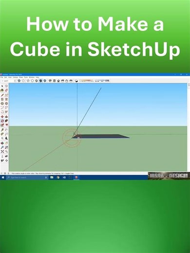 How to Make a Basic Cube in SketchUp #shorts #sketchup #howto