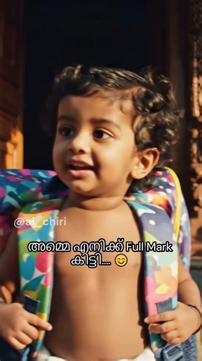 അമ്മെ എനിക്ക് Full Mark കിട്ടി 😂 | AI Baby Malayalam | AI Chiri #Shorts