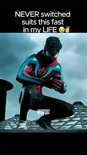Miles Be Wearing ANYTHING 💀😭 #MilesMorales #SpiderMan #Marvel #Gaming #Funny #Meme #SpiderMan2