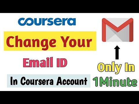 How To Change Email In Coursera Account | Change Email ID