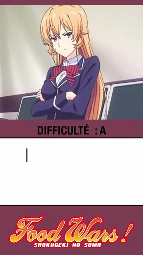 Bande Rythmo sur Shokugeki no Soma !