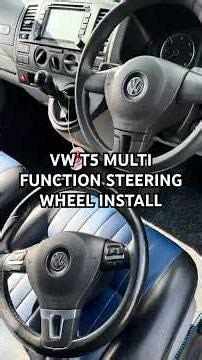 VW T5 Leather MFSW Install from a MK6 Golf #campervan #vwt5 #vwcamper #camperconversion #diy #vwbus