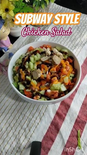 Healthy Subway Style Chicken Salad 🥗 | Quick & Tasty Recipe!"