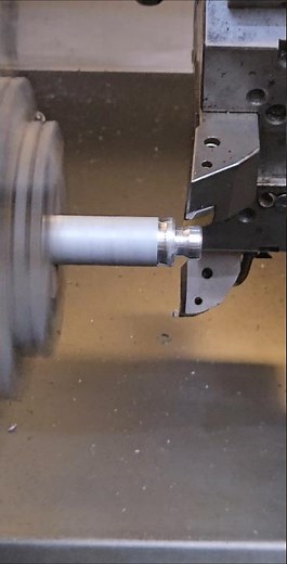 Turning Profile Roughing on the CNC Lathe Machine with a CAM program, Machining on a CNC machine