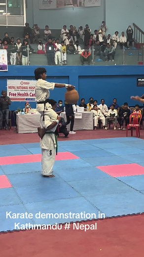 Karate Demonstration in Kathmandu: Korea vs Nepal