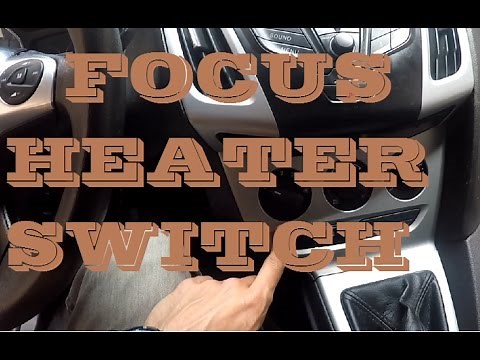 How to remove Heater control panel switch 2012 and up Ford Focus