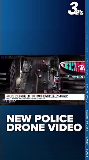 Drone video captures dramatic Las Vegas police chase