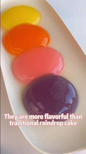 Raindrop cake boba🧋🌈