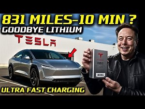 NEW TESLA BATTERY Aluminum-Ion -4 Min Charge, 1000-Mile Range, -40°C Performance Tested By Elon Musk