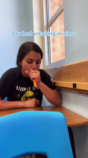 Teacher Teryl Wilhelm Reacts to Student Vaping in Class