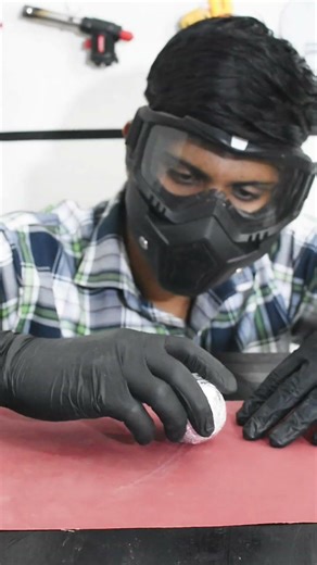 Mirror Polished Aluminium Foil Ball #shorts #discoveryhacker