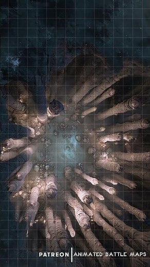 D&D | The Grasping Deep Free Grid | Animated Battle Maps
