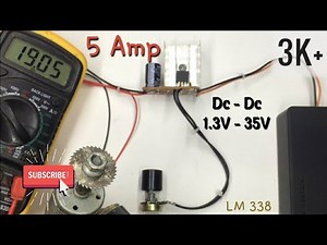 High Amp Adjustable Power Supply with LM338 ( 5 Amp )#diy #powersupply #variablepowersupply