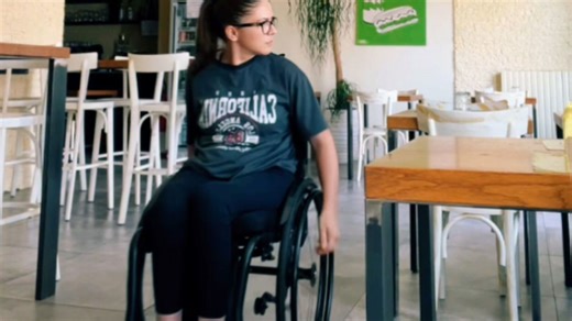 Woman goes down with her wheelchair after filming attempt doesn't go as planned