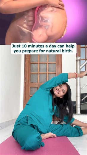 Sudha Arya on Instagram: "5 Easy Yoga Poses for Normal Delivery! Start gentle practice from your 4th month. In just 10 minutes a day can help your body and mind prepare for a natural, smooth delivery. These simple prenatal yoga poses strengthen your pelvic muscles, improve flexibility, and reduce back pain, helping both mother and baby stay calm and balanced. Remember: Tiny efforts today = Easier delivery tomorrow Breathe, stretch, and trust your body Join Online & Offline Prenatal Yoga & Garbh 