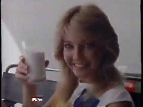 1982 Milk "Heather Locklear" "I'm drinking milk for good" TV Commercial