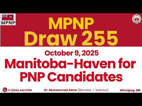 MPNP Draw 255 Overview | Manitoba-Haven for PNP Candidates