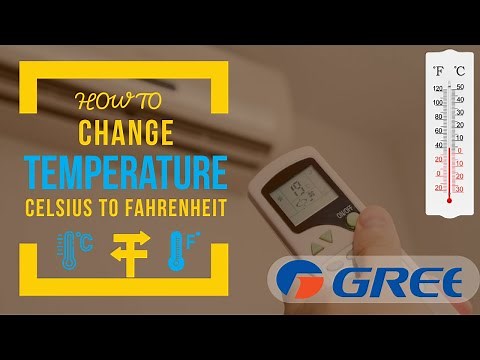 Gree AC remote Fahrenheit to Celsius Temperature ( Remote & App )