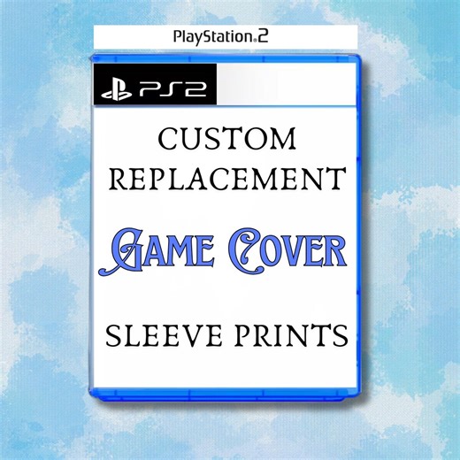 PS2 Sleeve Slip Cover Artwork, Game Replacement Covers, Custom Box Cover - Etsy
