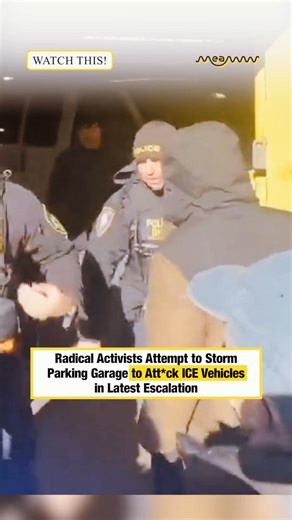 Radical Activists Attempt to Storm Parking Garage to Attack ICE Vehicles in Latest Escalation #LawAndOrder #ICE #ActivistEscalation #FederalSecurity #BreakingNews #PublicSafety | MEAWW