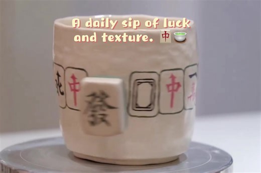 Handcrafted Mahjong Mug: A Touch of Tradition