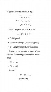 Matrix Forms of Iterative Solvers: Jacobi, Gauss-Seidel, SOR