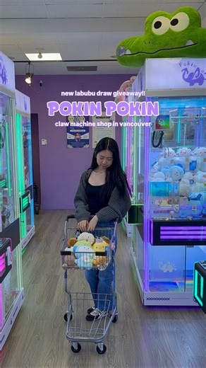 veronica | 📍vancouver content creator on Instagram: "💜 Pokin Pokin @pokinpokin.official is the best claw machine spot where you can actually WIN 🏆✨ Current Promotions: 🌟LABUBU Lucky Draw!! 🌟 ‼️ENDS ON NOV. 15‼️ • For every $50 spent, you’ll get 1 entry into Lucky Draw. Prizes listed below: 🥇1st Prize: Labubu 🥈2nd Prize: $50 Gift Card 🥉3rd Prize: $20 Gift Card 🏅4th Prize: $10 Gift Card 🏅5th Prize: $5 Voucher 🏅Participation Prize: 2 Tokens 🌟VIP Membership 🌟 • When you sign up, get the
