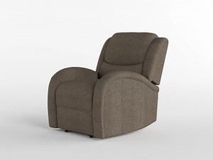 Lazzara Geoffery Brown Faux Leather Upholstered Power Recliner 9316PUBR-1PW