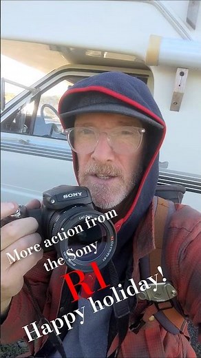 Out camping in my vintage Toyota and shooting with the Sony DSC-R1. Happy holidays! Good vibes #sony