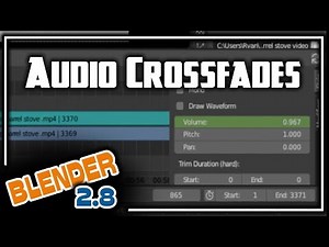Blender 2.8 Video Editing - Audio Crossfade
