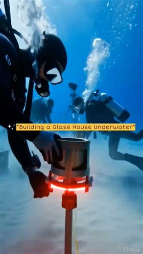 Building a hidden Glass House Underwater #cinematicbuild #aviation #cabinbuild #underwaterhouse