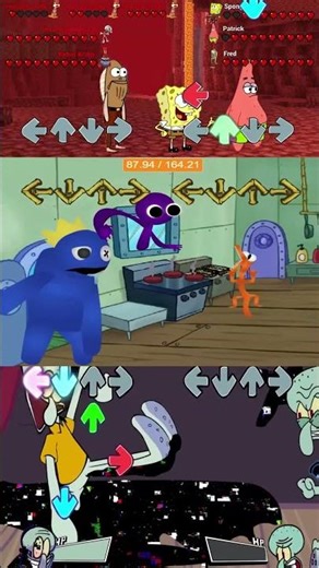 FNF SpongeBob Songs Remixes FNF Mod 6 #shorts #SpongeBob