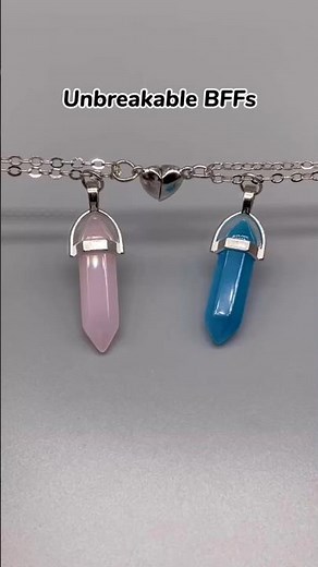 Link in Bio!😘 Cute Necklace Sets for BFFs, Best Friends, Family. #short #bff #gift #family #jewelry