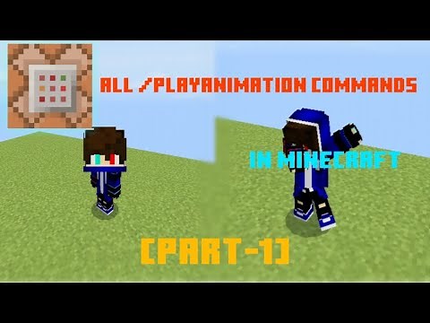 All /playanimation Commands in Minecraft bedrock [Part-1]