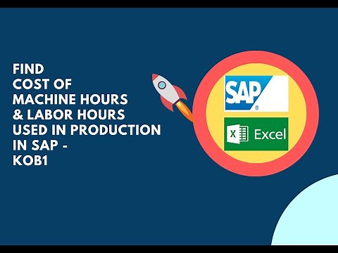 How to find Cost of Machine and Labor Hours used in Production in SAP?