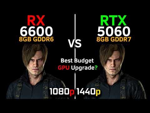 RX 6600 vs RTX 5060 | Test in 16 Games at 1080p, 1440p | FSR / DLSS 4 MFG 6X | Best Budget GPU 2026?